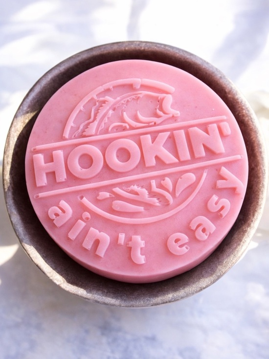 Handmade Other - Lemon mint soap Hookin' Ain't Easy fishing 4x4 8oz shea butter based